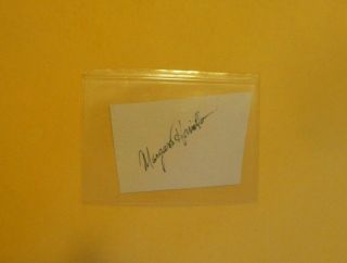 Margaret Hamilton Signed Scrapbook Page Cut Autograph Vintage Wizard Of Oz