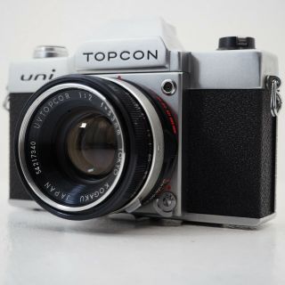 " Nmint " Topcon Uni 53mm F/2 Lens 35mm Slr Vintage Film Camera From Japan 497