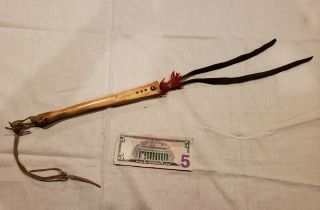 Antique Old Native American Indian Bone And Tacked Horse Quirt Northern Plains
