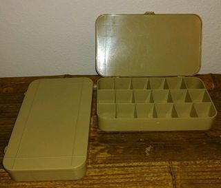 Set Of 2 Vintage Old Pal Small Plastic Lures Tackle Box Fly Fishing Bait