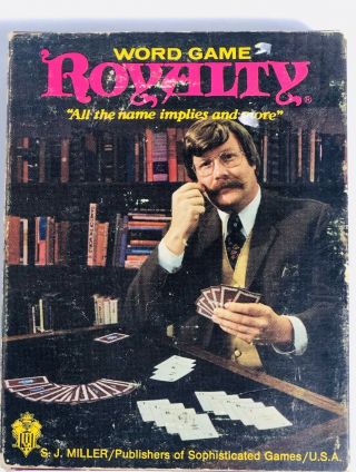Vintage Royalty Word Game Playing Cards 1960’s