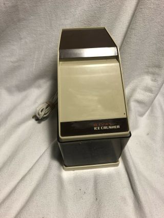 Vintage Rival Electric Ice Crusher Model 840/1 Removable Cup Cocktails For Two