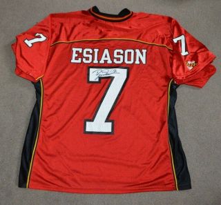 Nwt Boomer Esiason Autographed Maryland Terrapins Football Under Armour Jersey