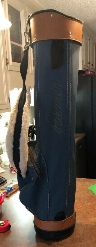 Vintage Arnold Palmer Pro Group Golf Bag Cart Bag