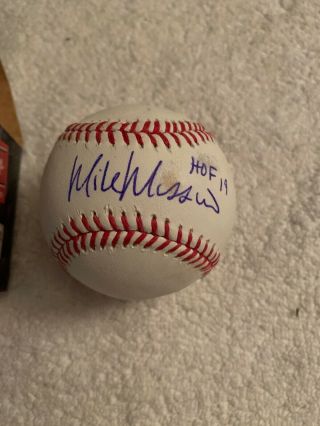 Mike Mussina Autographed Signed Baseball Omlb Psa/dna Orioles Yankees Ball Hof