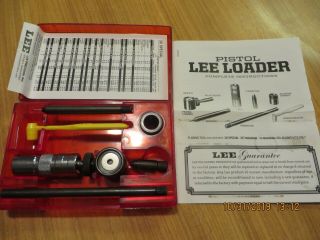 Vintage Lee Loader For Pistol Cartridges 38 Special With Instructions