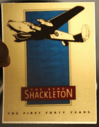 Old Raf Royal Air Force Avro Shackleton 40th Anniversary Window Sticker