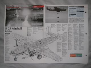 Cutaway Key Drawing Of The North American B - 25 Mitchell