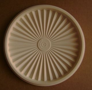 Vintage Tupperware Servalier Replacement 6 3/4 " Cream Lid Only 808 - 18 Sa