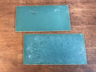 Vintage Slate Hand Held Chalkboards Writing Tablets Set Of 2 (hd15)