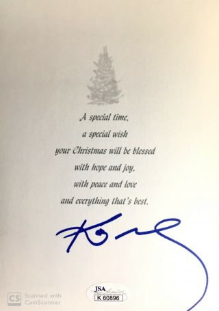 Kobe Bryant Autographed Signed Christmas Greeting Card Best X - Mas Card Jsa