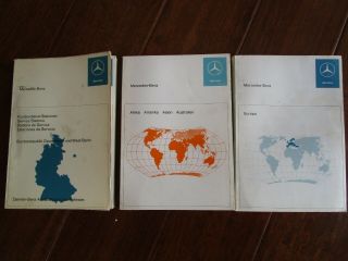 1970 1971 Vintage Mercedes Benz Service Stations Europa Africa Germany Books