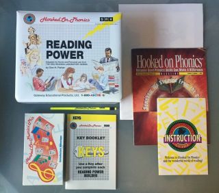 Vintage Hooked on Phonics Reading Power 1992 Set Gateway SRA With Key Poster VHS 2