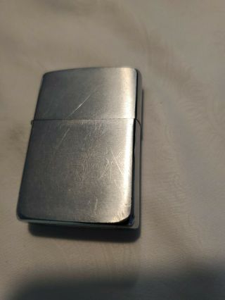 Zippo 1982 Brushed Chrome Dated 1982 With Matching Insert