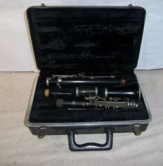 Vintage King Lemaire Paris Clarinet In Case Parts