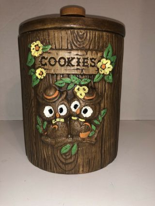 Vintage Treasure Craft Owl Cookie Jar
