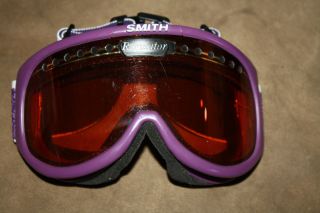 Vintage Smith Regulator Ski Snowboarding Goggles Purple Frame Orange Lens