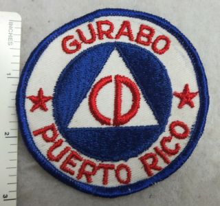 Vintage Gurabo Puerto Rico Civil Defense Patch
