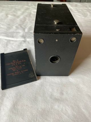 Vintage Kodak No.  2 Film Pack Hawk - Eye Box Camera
