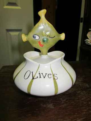 Vintage Olives Holt Howard Japan Pixieware 1958 Mid Century