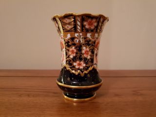 Very Rare Antique Royal Crown Derby - Imari 6299 Pattern - " Vase " - C.  1913.