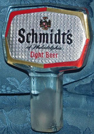 Schmidts Philadelphia Light Beer Vintage Draft Tap Handle Knob Bar Man Cave