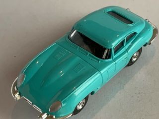 Vintage Aurora Thunderjet 500 1962 Jaguar Xke Slot Car In Turquoise