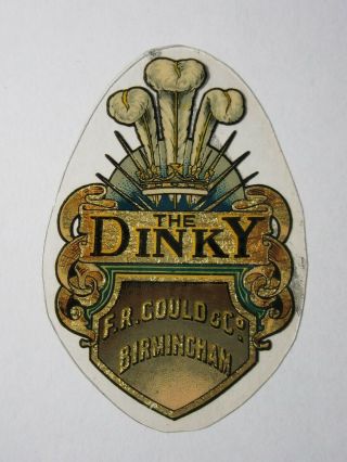 101 The Dinky F.  R.  Gould & Co Birmingham Vintage Bicycle Decal Transfer Badge