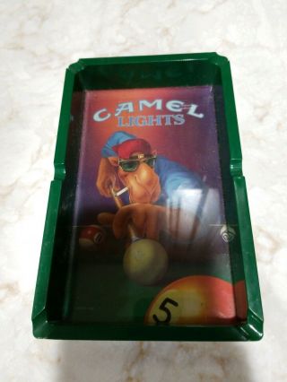 Vintage Camel Light Ashtray Pool Table Cigarettes Joe Camel Advertisement