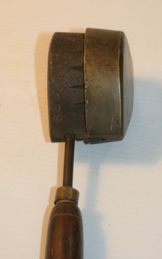 antique millinery silk leaf iron press brass/iron mold craft heart flower tool 3