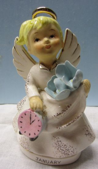 Vintage January Angel Figurine