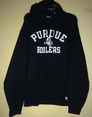 Purdue Boilermakers Ncaa Sweatshirt Hoodie Pullover: Black - Mens Size Large