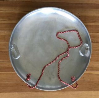 Vintage Snow Sled Flying Saucer 25” Aluminum Round Disc