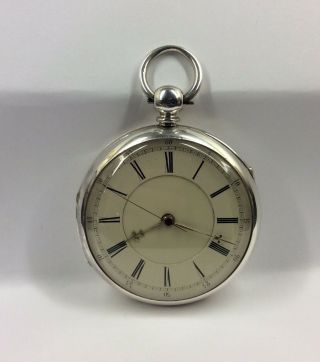 A Victorian Silver Fusee Lever Pocket Watch,  Jacobs Of Newcastle.
