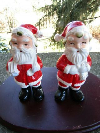 Vintage Ceramic Porcelain Christmas Figurine - Santa Claus - Presents 4.  75” H