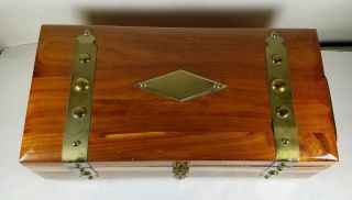 Vintage Wooden Jewelry Box Large With Lock And Key Tiny Pencil Holders Unique