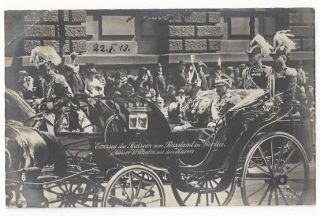 An Antique German Postcard Russian Tsar Nicholas Ii & German Kaiser Wilhelm Ii