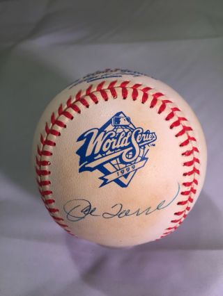Ny Yankees Joe Torre Autographed 1999 World Series Baseball Steiner Auth