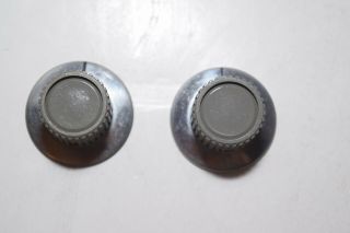 Set Of 13 Vintage Gray/silver Plastic Radio Knobs 1 1/2 " Diameter (a)