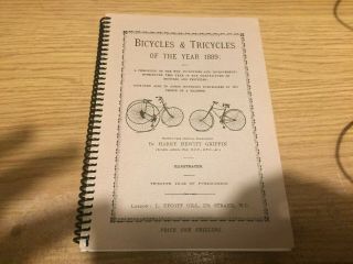 Bicycles And Tricycles Of The Year 1889