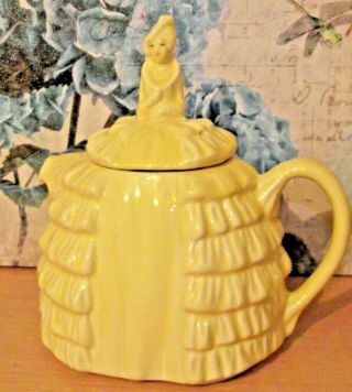 Vintage Sadler Bright Lemon Ye Daintee Ladyee Teapot
