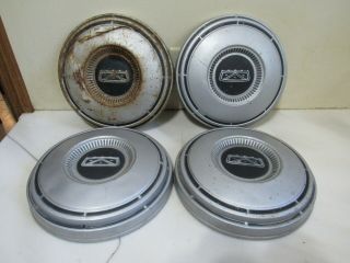 Vintage Set Of 4 1968 - 1974 Ford F - 100 Truck Painted Dog Dish Hubcaps 10 5/8 "