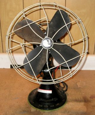 Vintage 1940 Emerson Electric Industrial 3 Speed 16 " Fan