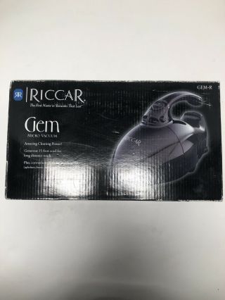 Vintage Riccar Mini Vacuum - Model: Gem - R - Black Gem Micro
