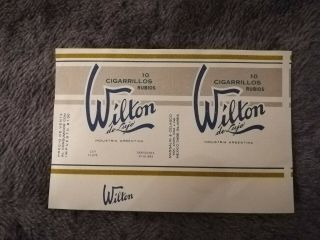 Wilton (1) - Argentina Cigarette Pack Label Wrapper