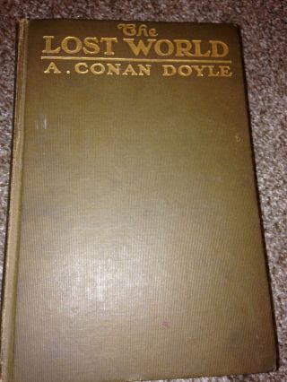The Lost World By Sir Arthur Conan Doyle - Hardcover Vintage 1912 Book