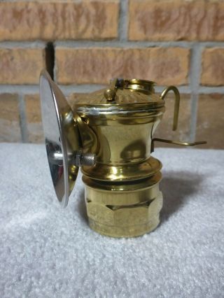Antique Universal Lamp Co Autolite Brass Calcium Carbide Mining Miner 