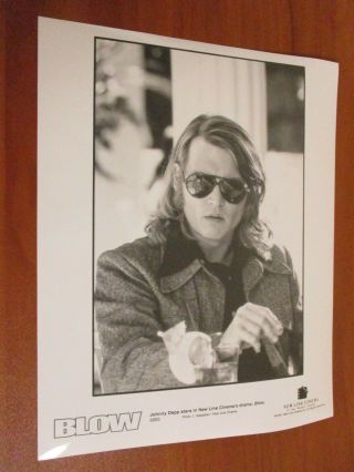 Vtg Glossy Press Photo Actor Johnny Depp Stars As George Jung In Blow 2001