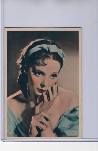Godfrey Phillips 1934 Film Stars 9 Jessie Matthews Exmt Postcard Back 3 1/2 X 5
