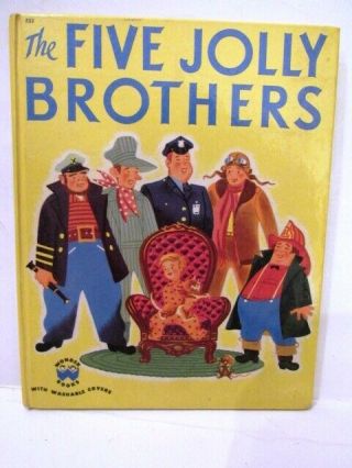 Vintage Wonder Book The 5 Jolly Brothers 552